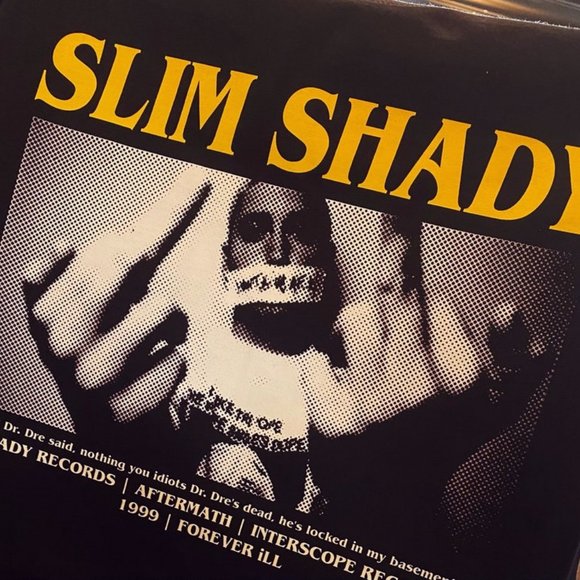 Eminem T-shirt - Slim Shady LP - Vintage - Hip Hop T-shirt - Slim Shady T Shirt - Picture 2 of 4